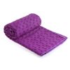 Sweat Absorbent Odorless Microfiber Mat Cover, Non-Slip Yoga Mat Towel for Indoor and Outdoor Fitness, Exercise with Carrying Mesh Bag 72x24 Inches